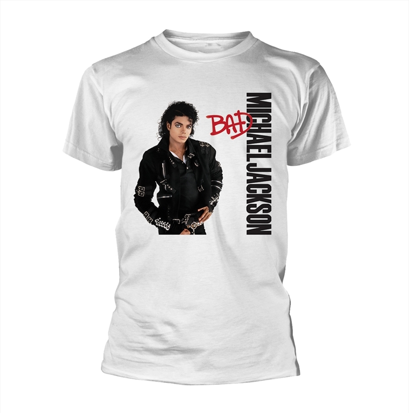 Michael Jackson - Bad - White - SMALL/Product Detail/Shirts