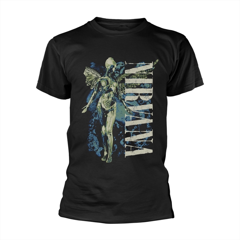 Nirvana - Vertical Logo - Black - SMALL/Product Detail/Shirts