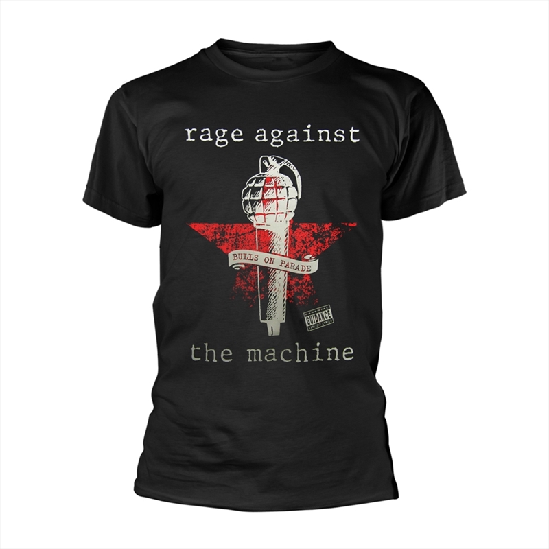 Rage Against The Machine - Bulls On Parade Mic - Black - SMALL/Product Detail/Shirts