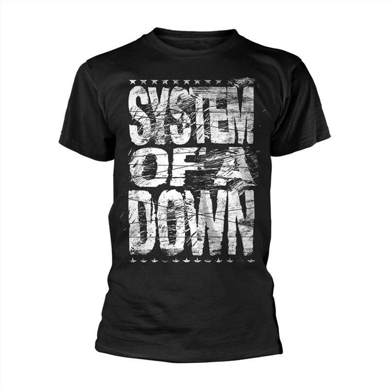 System Of A Down - Distressed Logo - Black - SMALL/Product Detail/Shirts