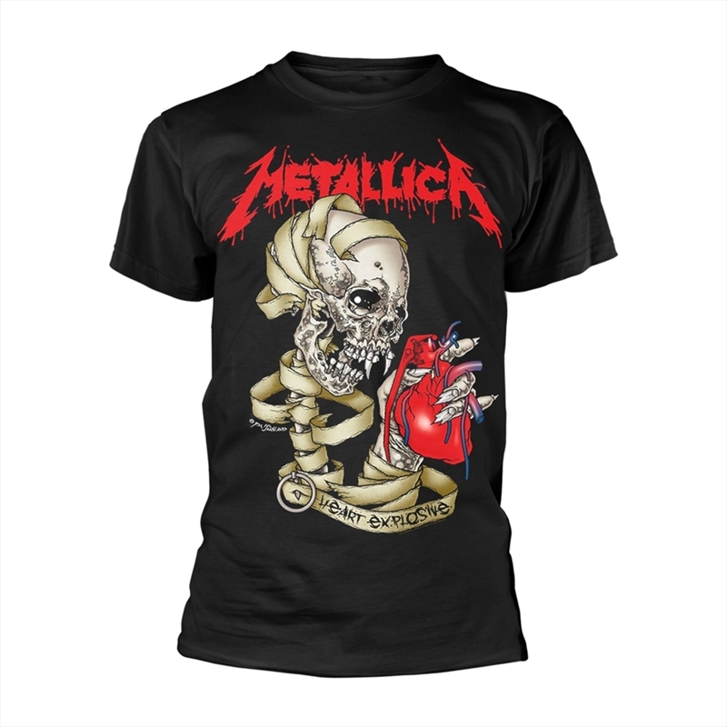 Metallica - Heart Explosive - Black - MEDIUM/Product Detail/Shirts