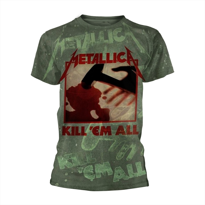 Metallica - Kill 'Em All (All Over) - Green - SMALL/Product Detail/Shirts