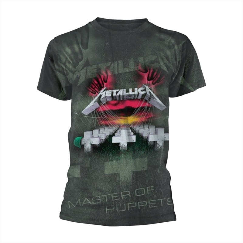 Metallica - Master Of Puppets (All Over) - Grey - SMALL/Product Detail/Shirts