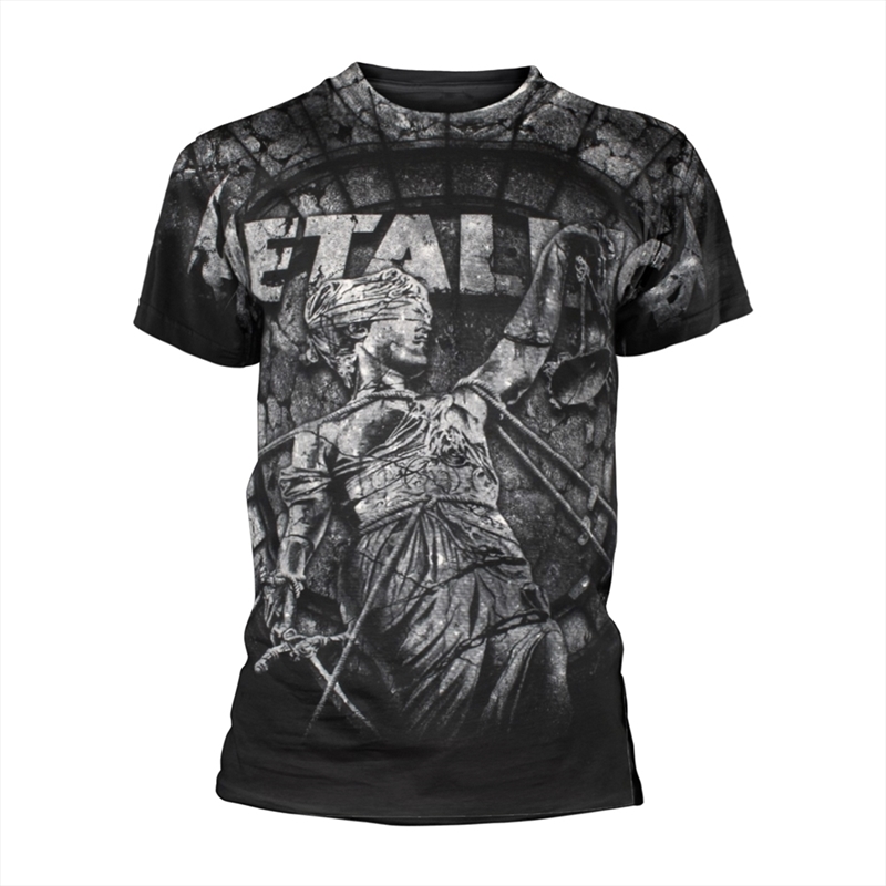 Metallica - Stoned Justice (All Over) - Black - MEDIUM/Product Detail/Shirts