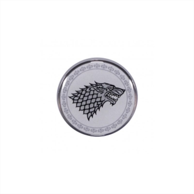 Game Of Thrones - Stark (Badge Enamel) - White/Product Detail/Buttons & Pins