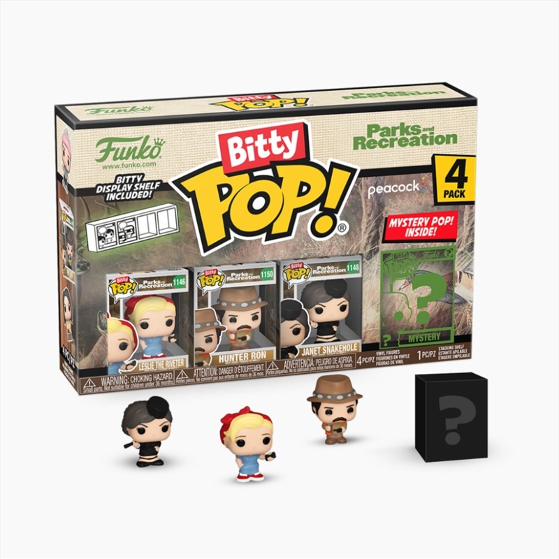 Parks & Recreation - Leslie Bitty Pop! 4-Pack/Product Detail/Funko Collections