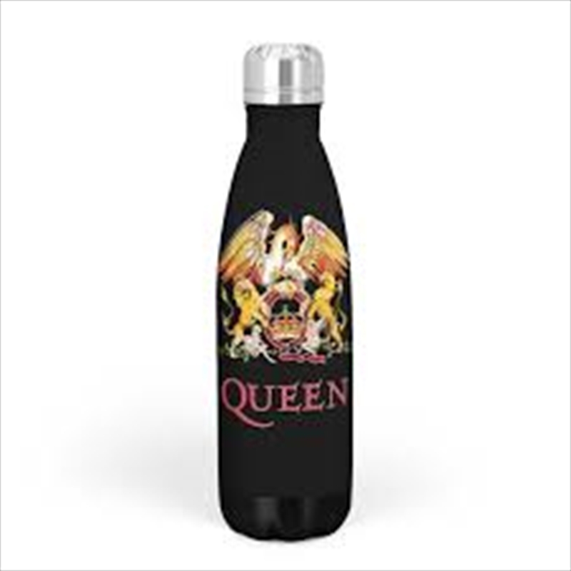 Queen - Classic Crest - Drink Bottle - Black/Product Detail/Drink Bottles
