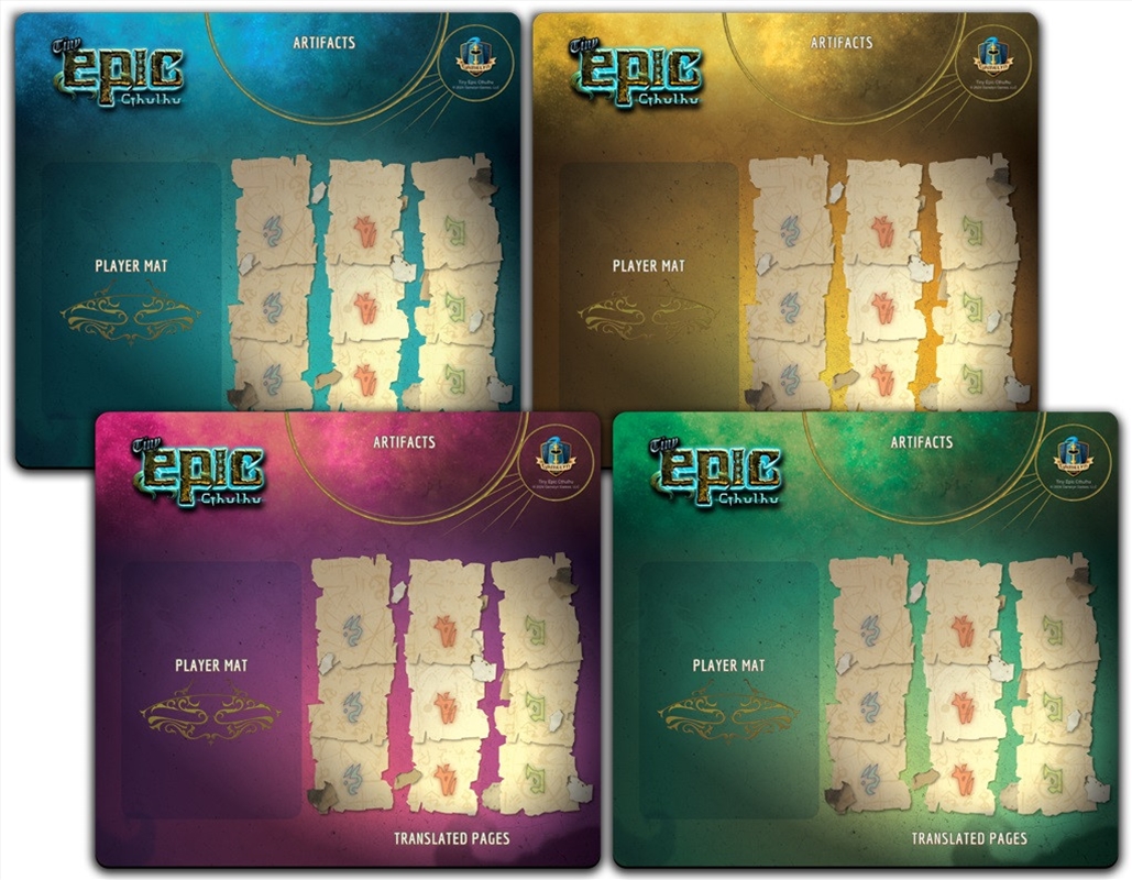 Tiny Epic Cthulhu 4 Pack Player Mats - Retail Packed/Product Detail/Board Games