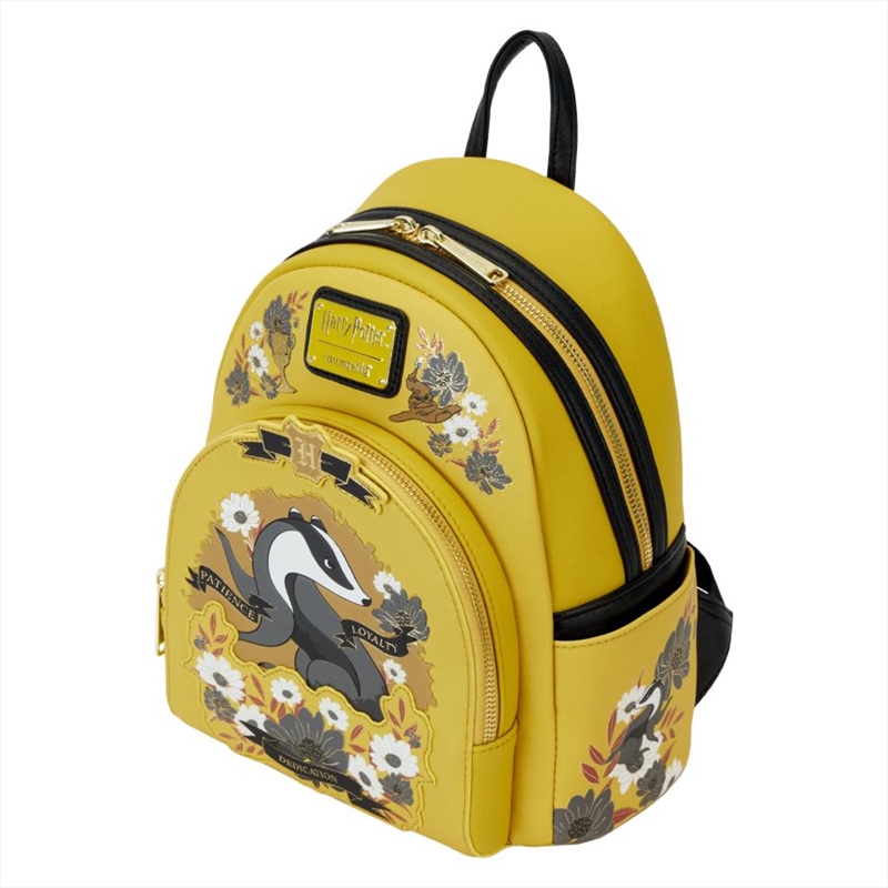 Loungefly Harry Potter - Hufflepuff House Floral Tattoo Mini Backpack/Product Detail/Bags