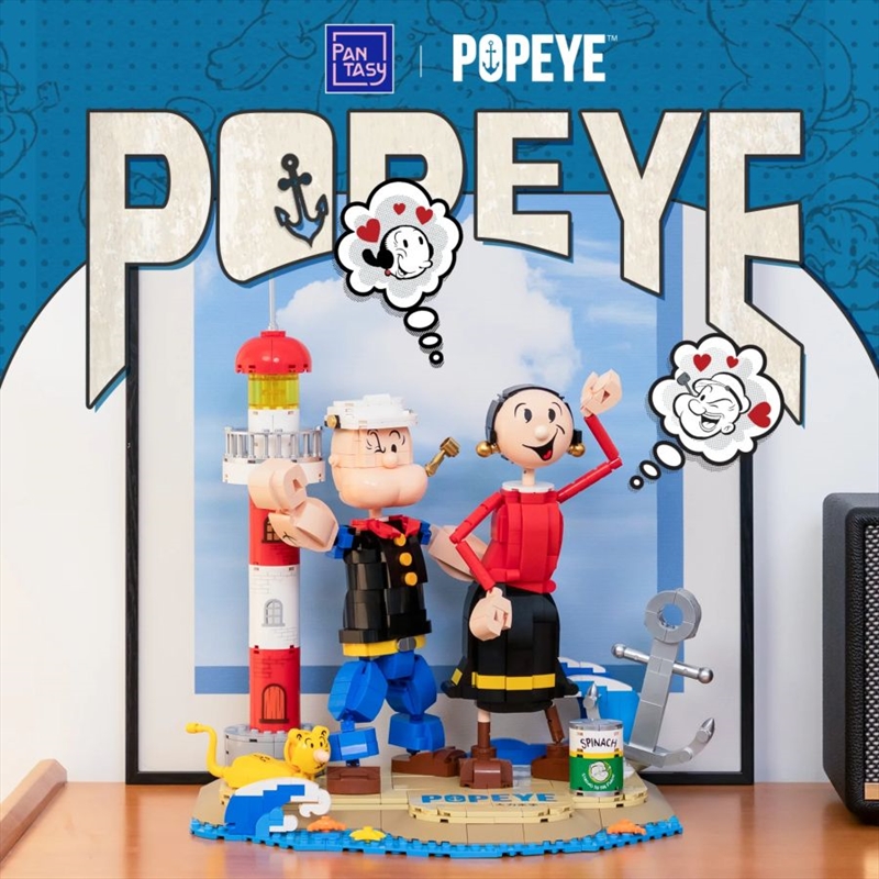 Popeye - Popeye With Olive Buildable Figure Set (1209pcs)/Product Detail/Figurines