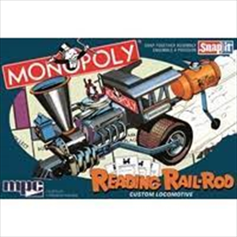1:25 Monopoly Reading Rail Rod Custom Locomotive Snap - Plastic Kit/Product Detail/Figurines
