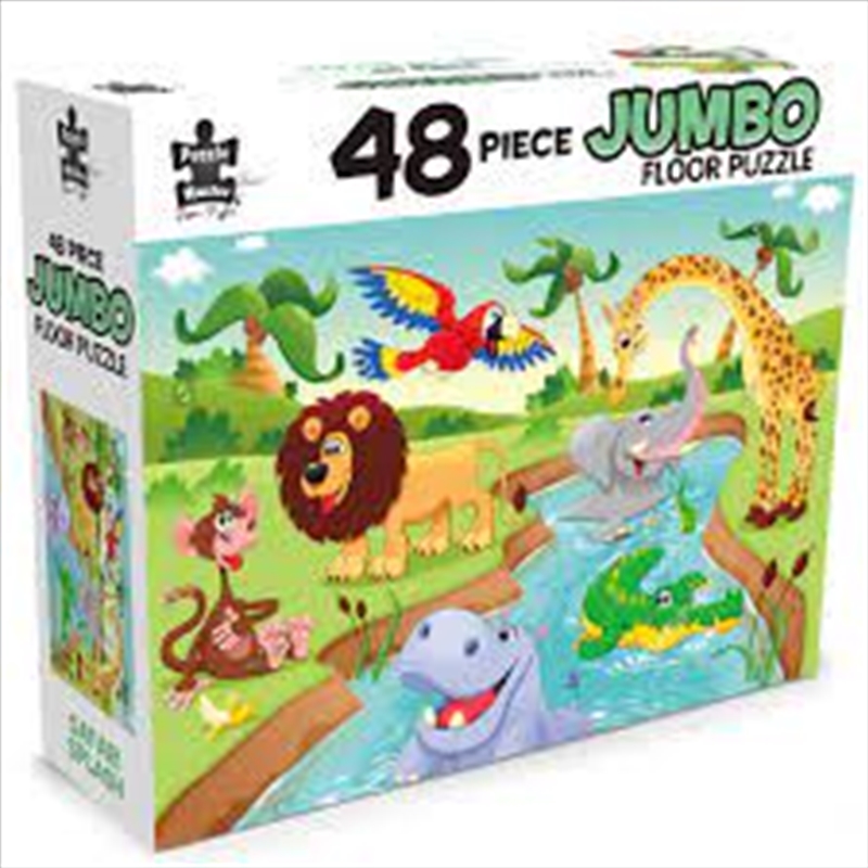 48Pc Jumbo Floor Puzzle Safari Splash/Product Detail/Jigsaw Puzzles