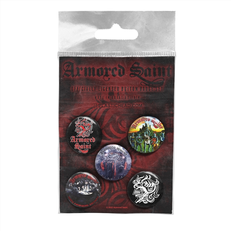 Armored Saint Button Badge Set/Product Detail/Buttons & Pins