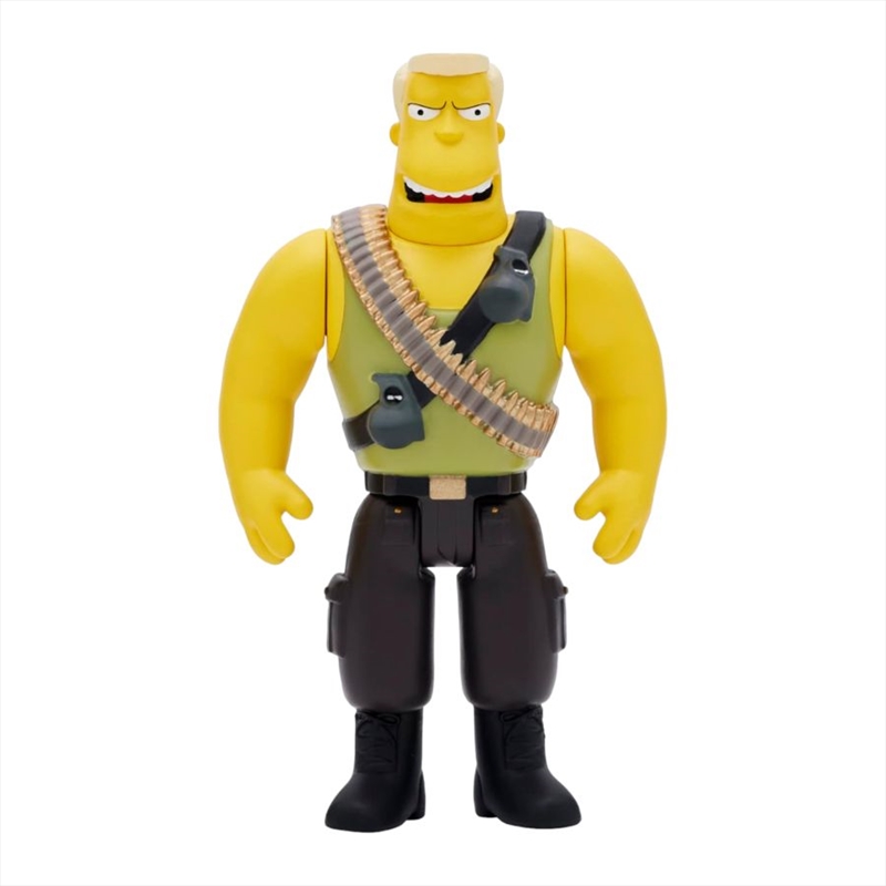The Simpsons: McBain - McBain (Commando) Reaction 3.75" Figure/Product Detail/Figurines