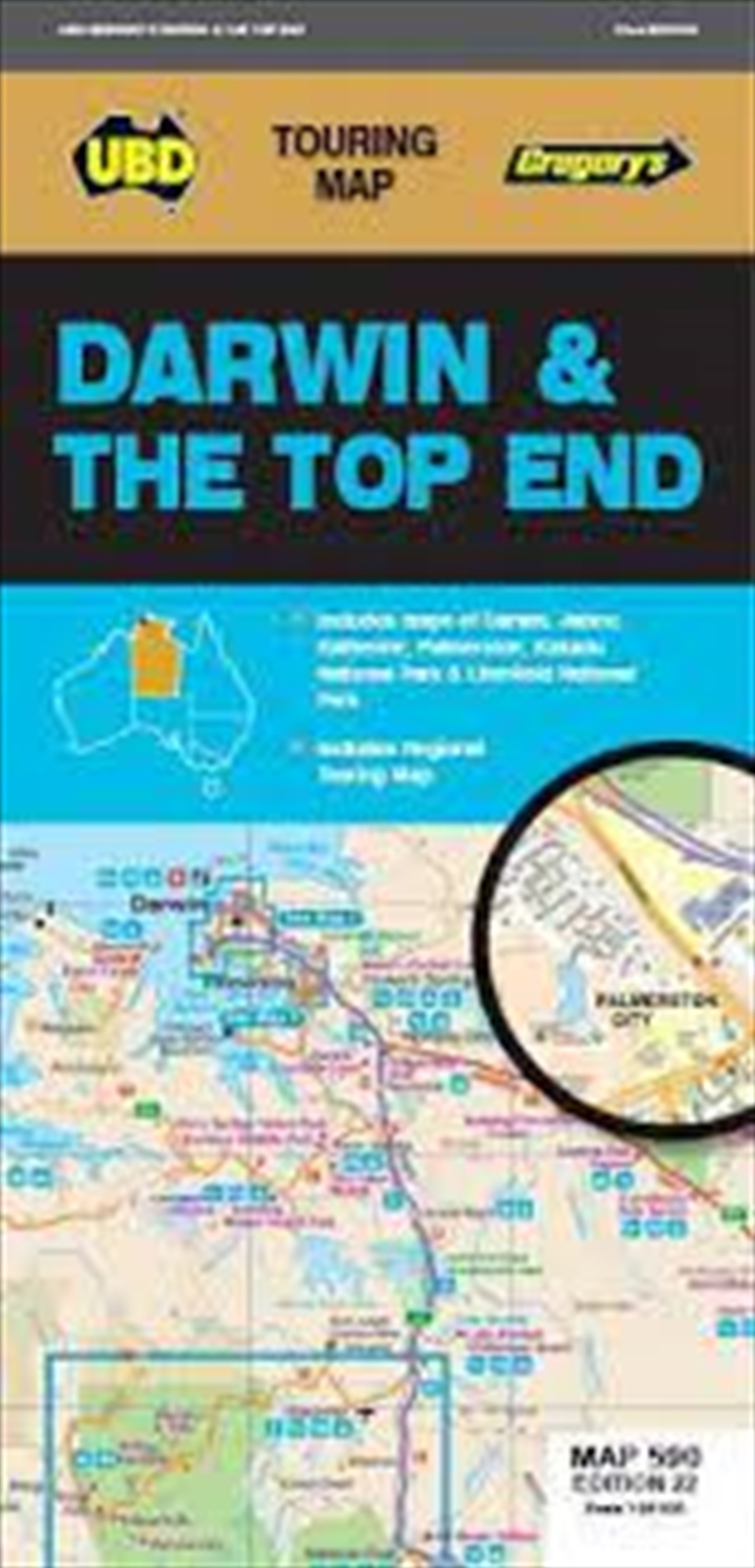 Darwin & The Top End Map 590 2/Product Detail/Geography