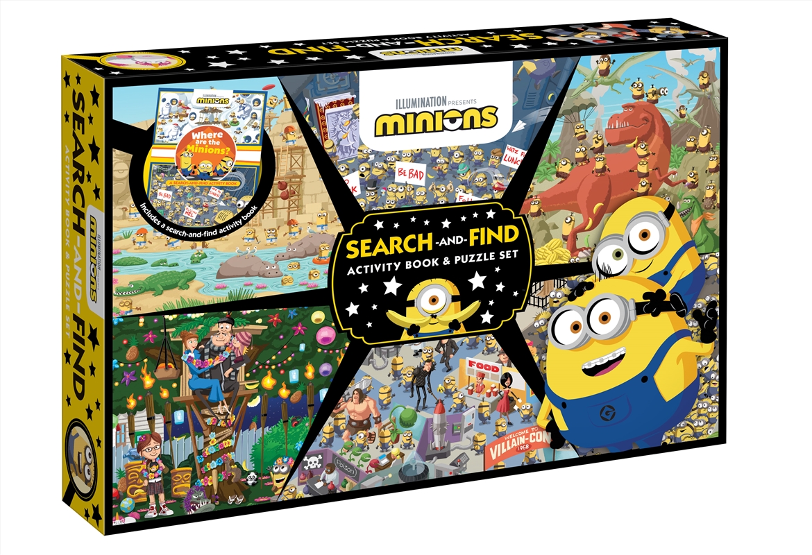 Minions: Search-And-Find Activity Book & Puzzle Set (Universal)/Product Detail/Kids Activity Books