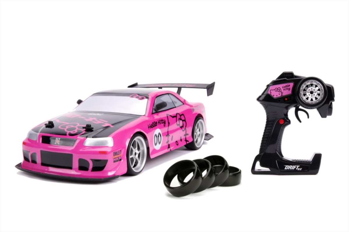 Hello Kitty - 2002 Nissan Skyline GT-R (BNR34) 1:10 Scale Remote Control Car/Product Detail/Toys
