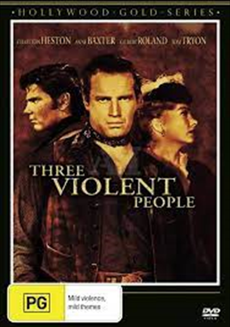 Three Violent People  Hollywood Gold/Product Detail/Western
