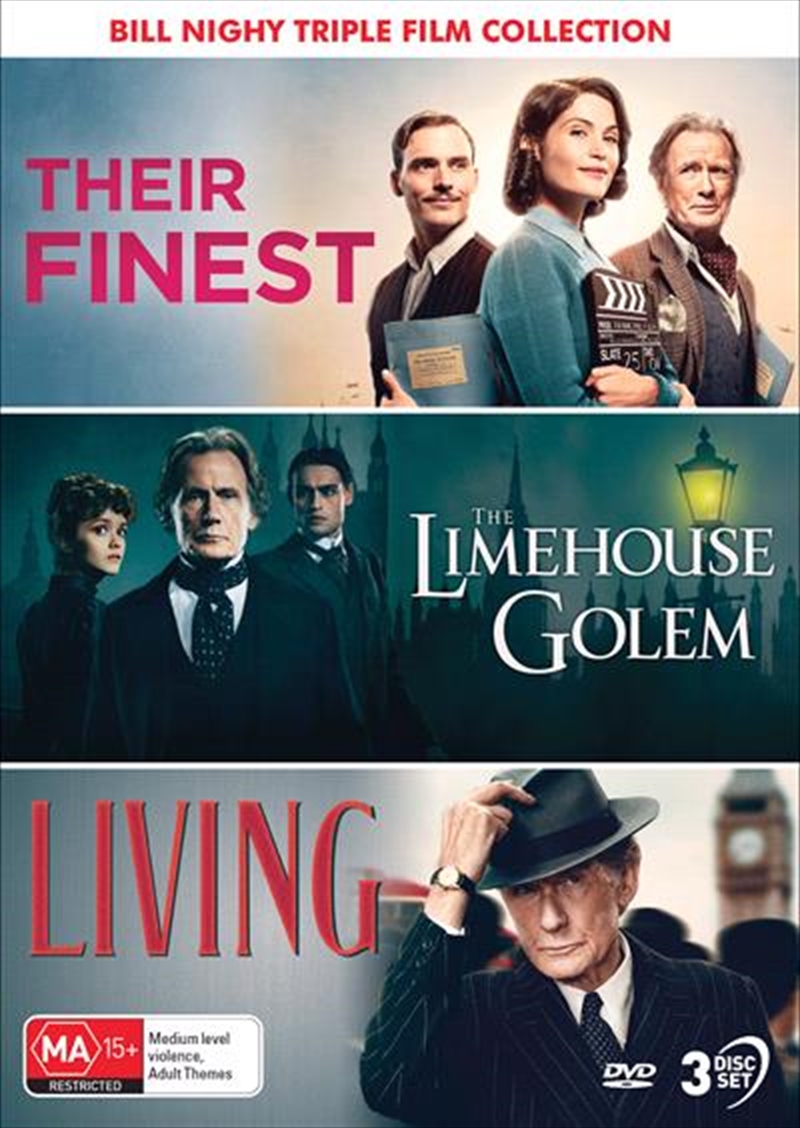 Bill Nighy - Their Finest / The Limehouse Golem / Living  Triple Film Collection/Product Detail/Drama