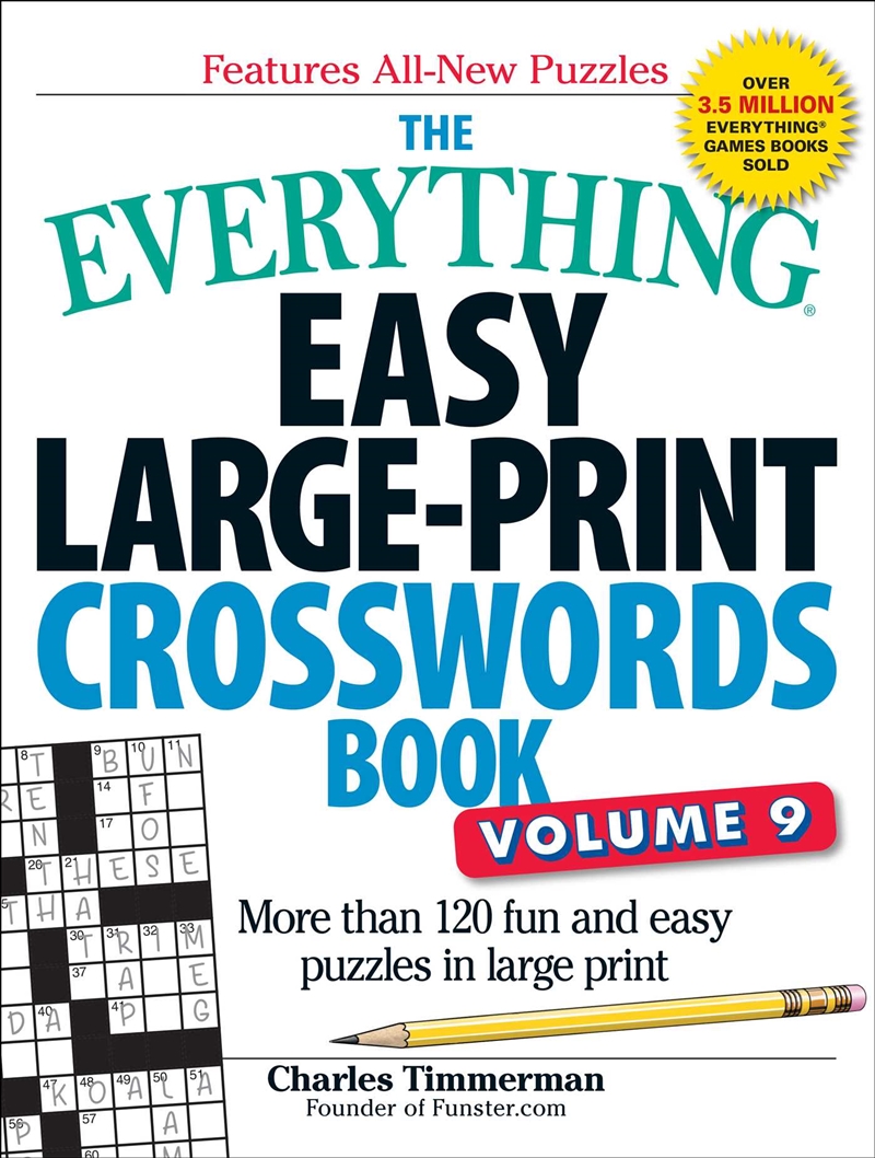 The Everything Easy Large-Print Crosswords Book, Volume 9/Product Detail/Reference & Encylopaedias