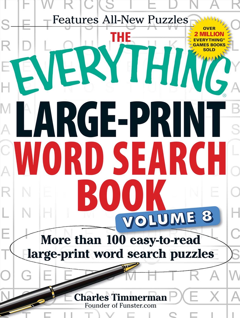 The Everything Large-Print Word Search Book Volume 8/Product Detail/Crafts & Handiwork