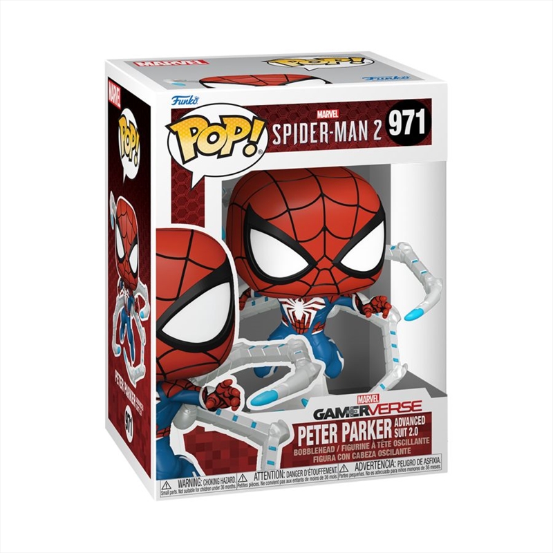 Spiderman 2 (VG'23) - Peter Parker with Advanced Suit 2.0 Pop! Vinyl/Product Detail/Standard Pop Vinyl