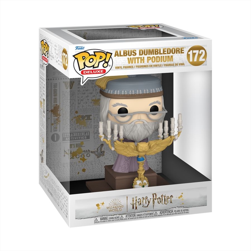 Harry Potter - Dumbledore with Podium Pop! Deluxe/Product Detail/Deluxe Pop Vinyl