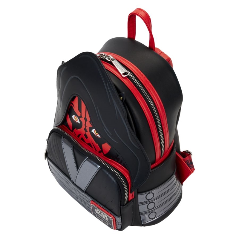 Loungefly Star Wars: The Phantom Menace 25th Anniversary - Darth Maul with Hood Mini Backpack/Product Detail/Bags