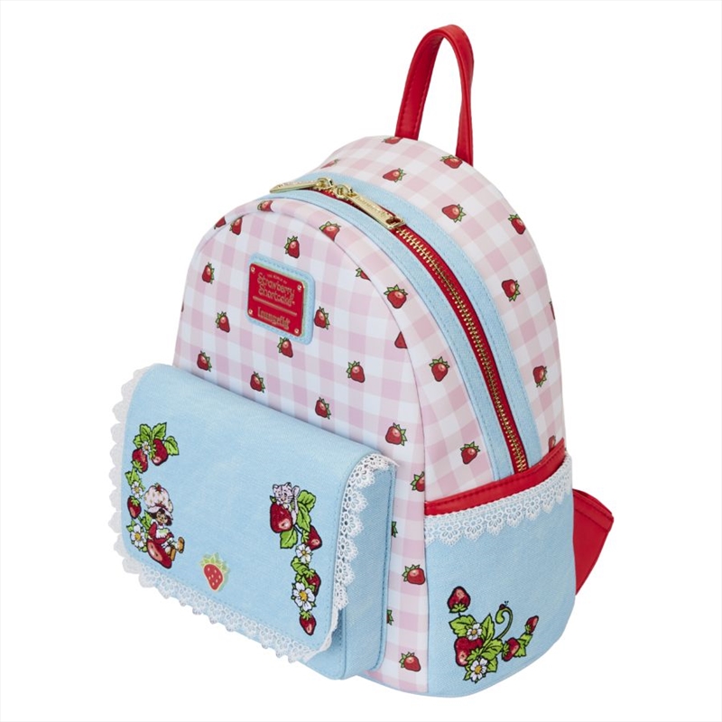 Loungefly Strawberry Shortcake - Denim Pocket Mini Backpack/Product Detail/Bags