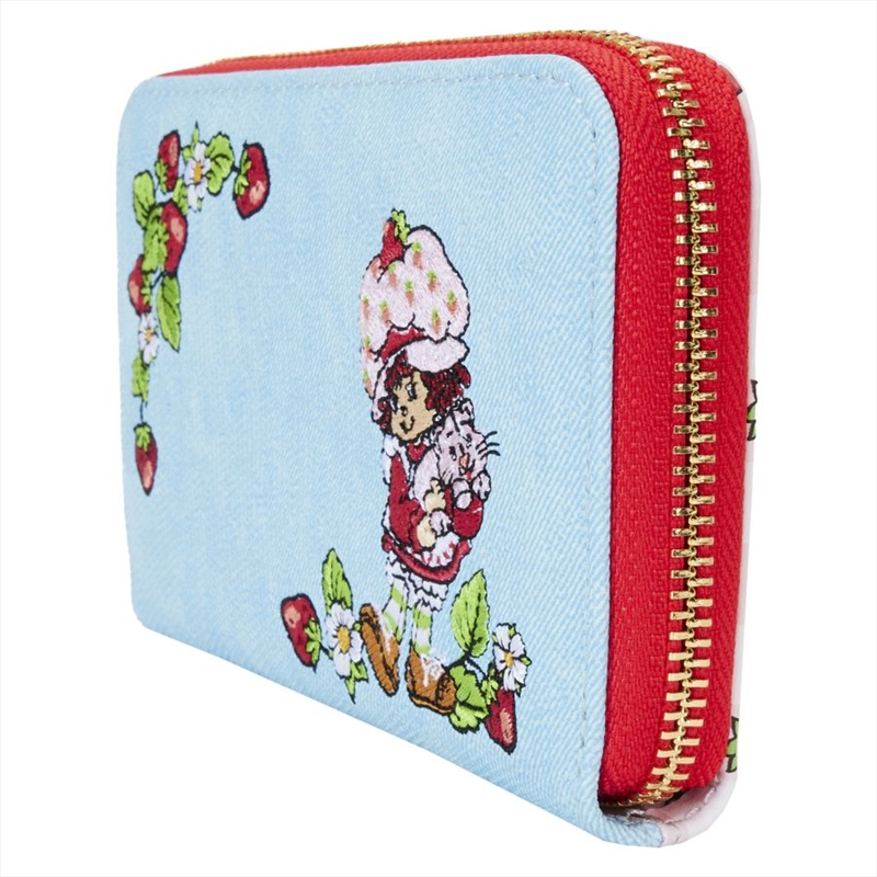 Loungefly Strawberry Shortcake - Denim Plaid Zip Wallet/Product Detail/Wallets