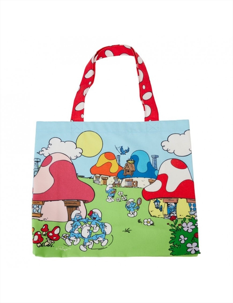 Loungefly Smurfs - Village Life Canvas Tote/Product Detail/Bags