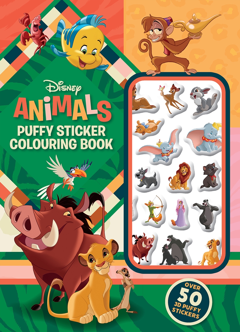 Disney Animals: Puffy Sticker Colouring Book (Starring The Lion King)/Product Detail/Kids Colouring