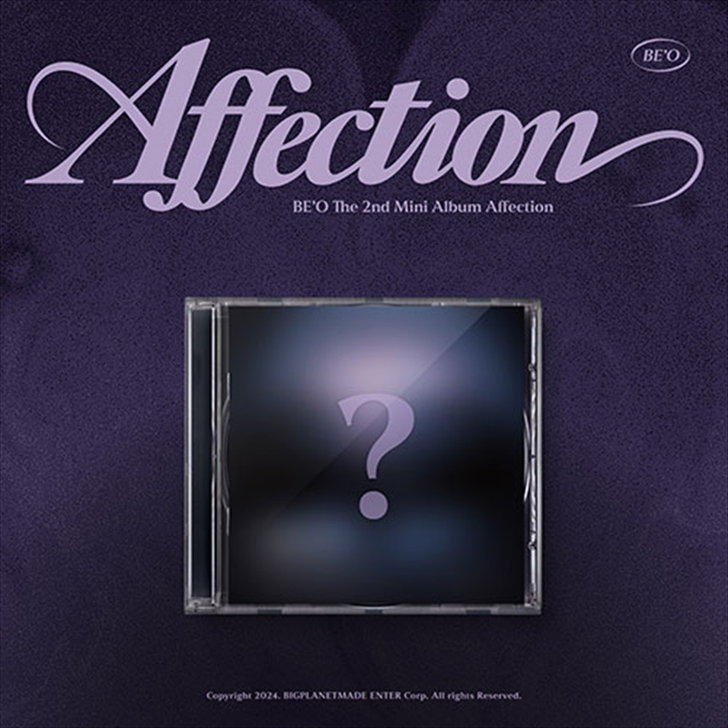 Be'O - Affection [Jewel Case Ver.] 2Nd Mini Album/Product Detail/World