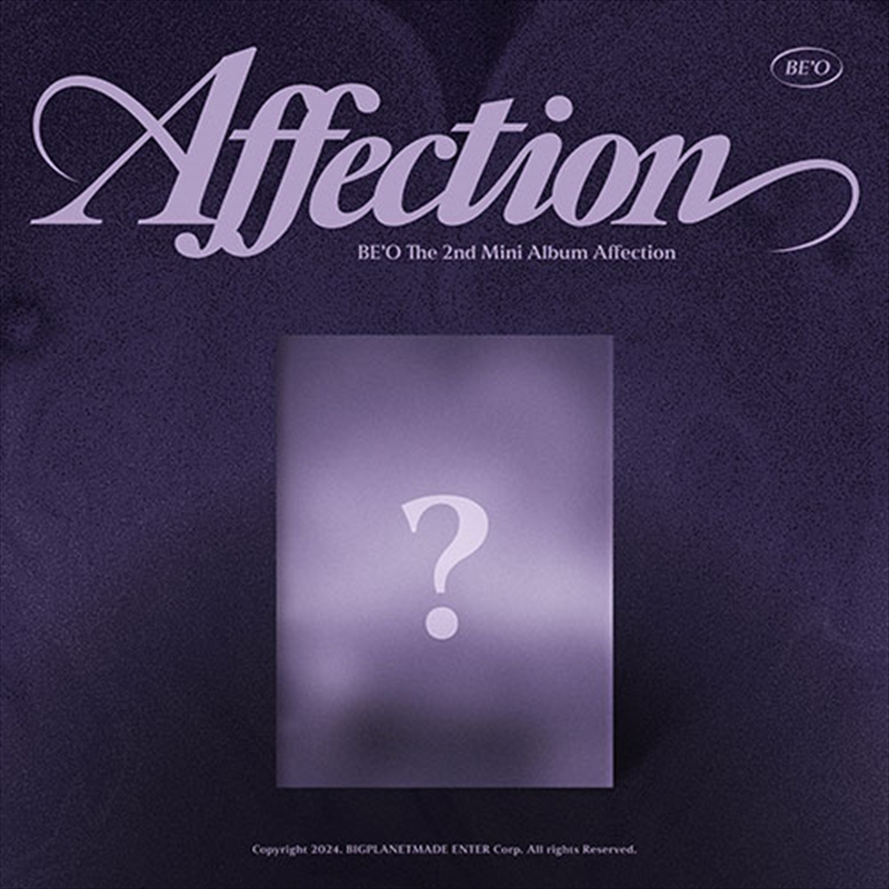 Be'O - Affection [Box Ver.]  2Nd Mini Album/Product Detail/World