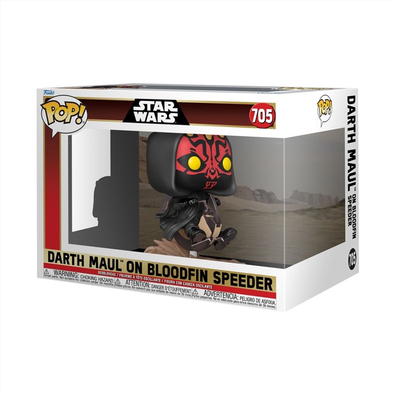 Star Wars: Phantom Menace 25th Anniversary - Darth Maul on Bloodfin Pop! Ride/Product Detail/Pop Vinyl Rides