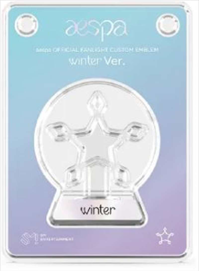 Buy Aespa - Official Fanlight Custom Emblem - Winter Online | Sanity