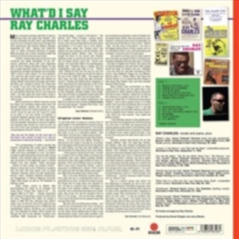 What I'D Say (Limited Edition Red Vinyl)/Product Detail/Blues