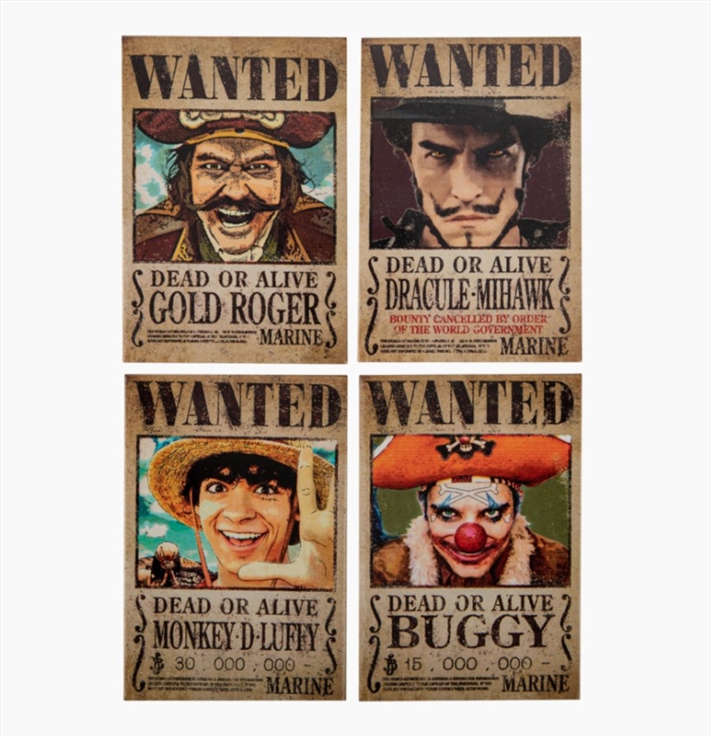 One Piece (2023) - Wanted Set of 4 Magnets/Product Detail/Magnets