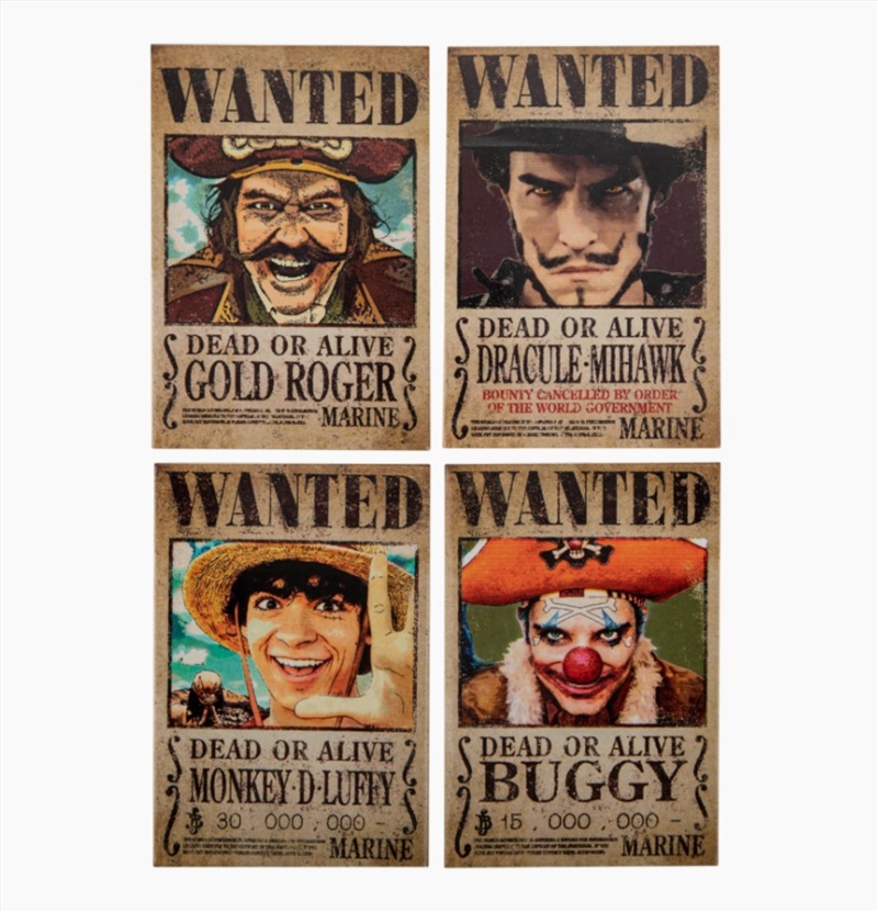 One Piece (2023) - Wanted Set of 4 Magnets/Product Detail/Magnets