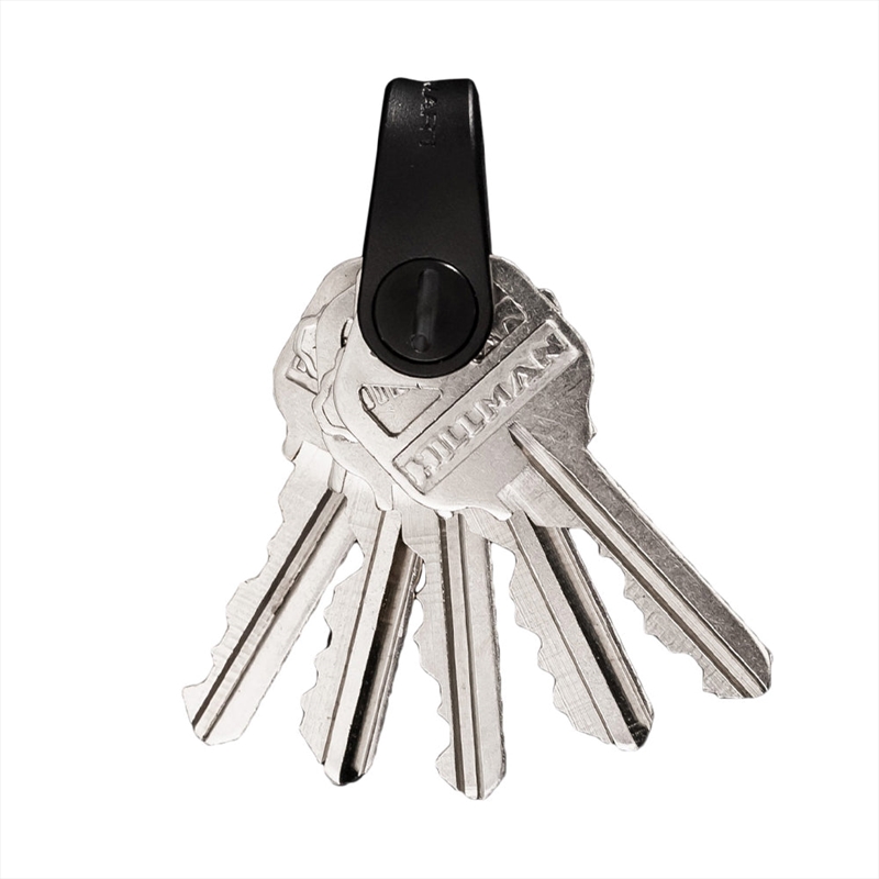 KeySmart Mini - Compact Minimalist Expandable Key Holder (Up to 5 Keys) - Black/Product Detail/Wallets