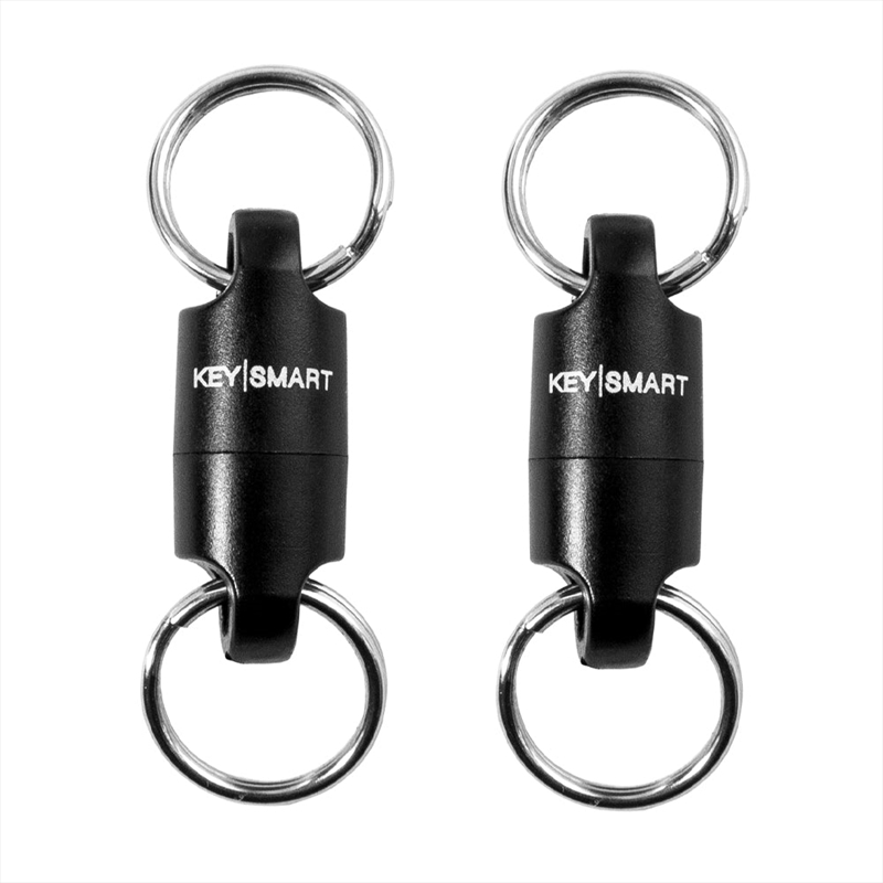 KeySmart MagConnect - Magnetic Keychain For Quick, Secure Key Attachment - Black - 2 Pack/Product Detail/Wallets