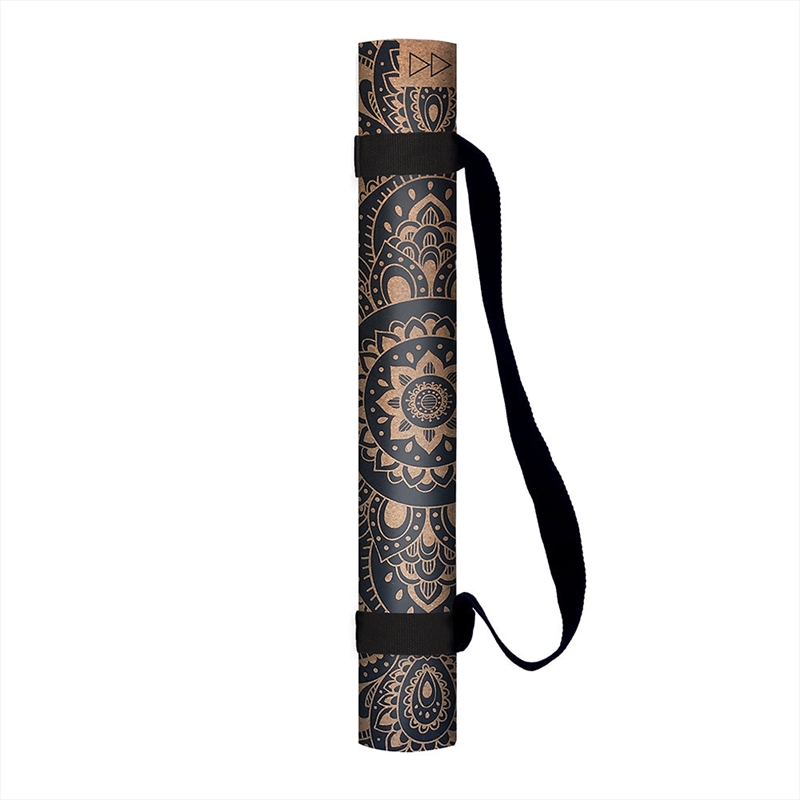 Yoga Design Lab Cork Yoga Mat 1.5mm Mandala Black/Product Detail/Gym Accessories