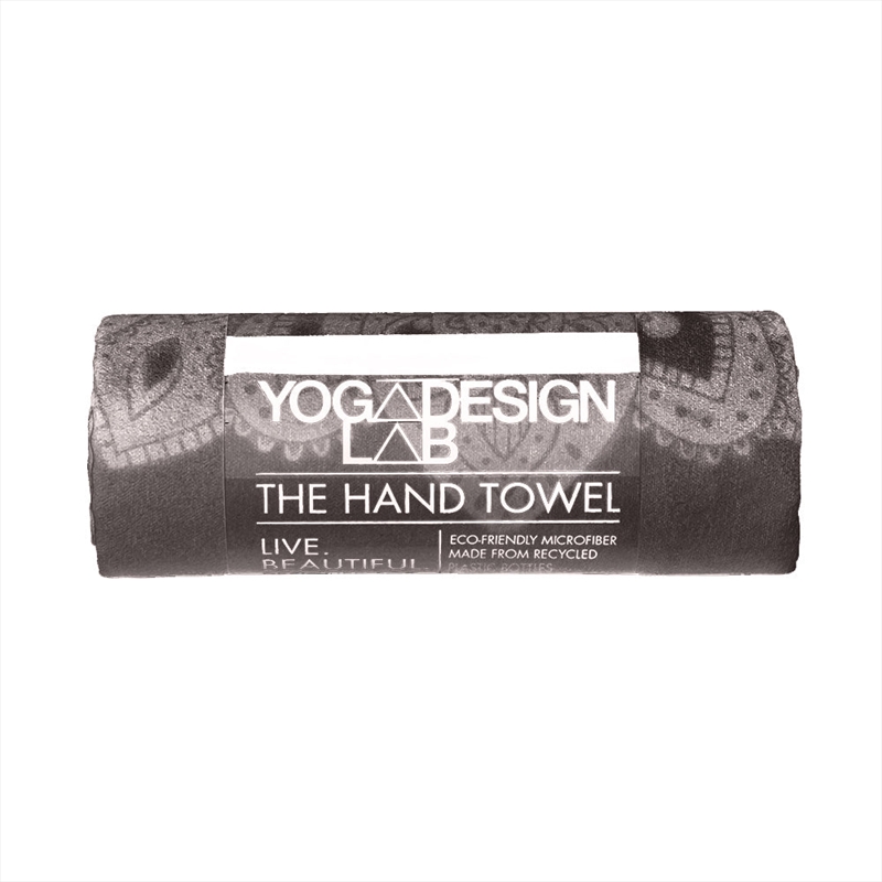 Yoga Design Lab Hand Yoga Towel Mandala Black/Product Detail/Gym Accessories