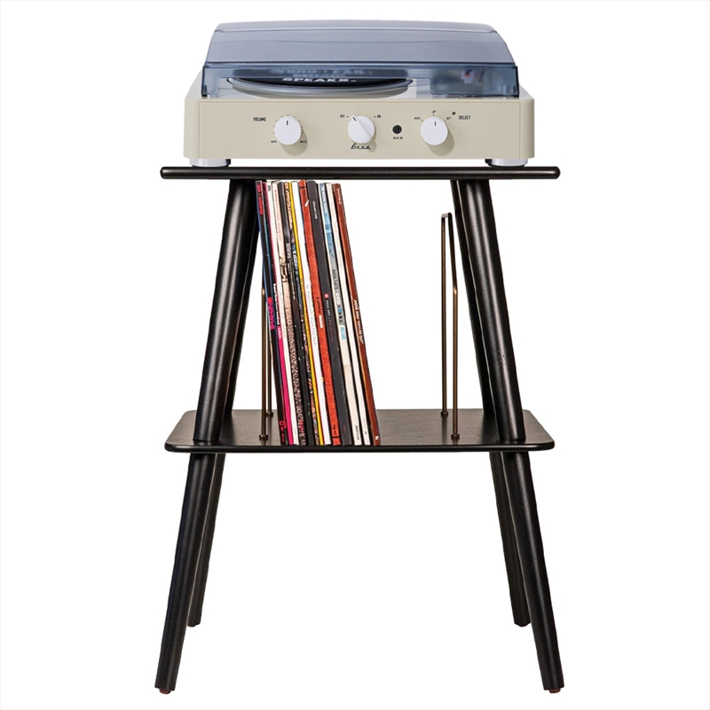 Gadhouse Brad MKII Record Player - Ivory + Entertainment Stand Bundle - Black/Product Detail/Turntables
