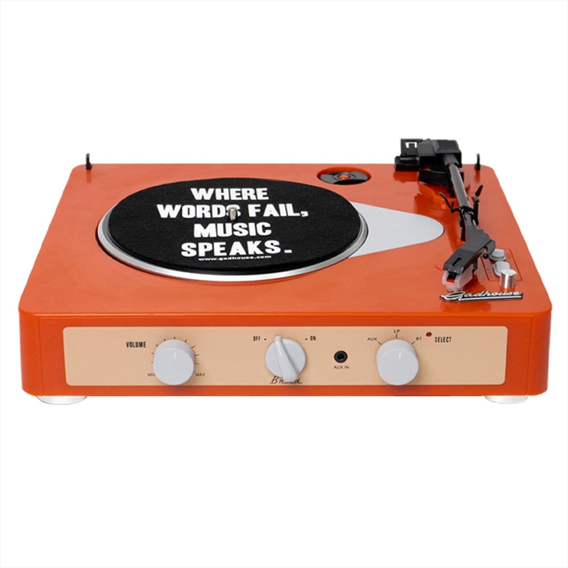 Gadhouse Brad MKII Record Player - Tangerine/Product Detail/Turntables