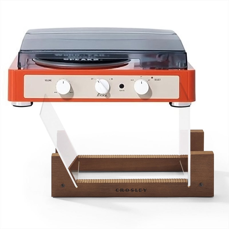 Gadhouse Brad MKII Record Player - Tangerine + Bundled Crosley Record Storage Display Stand/Product Detail/Turntables