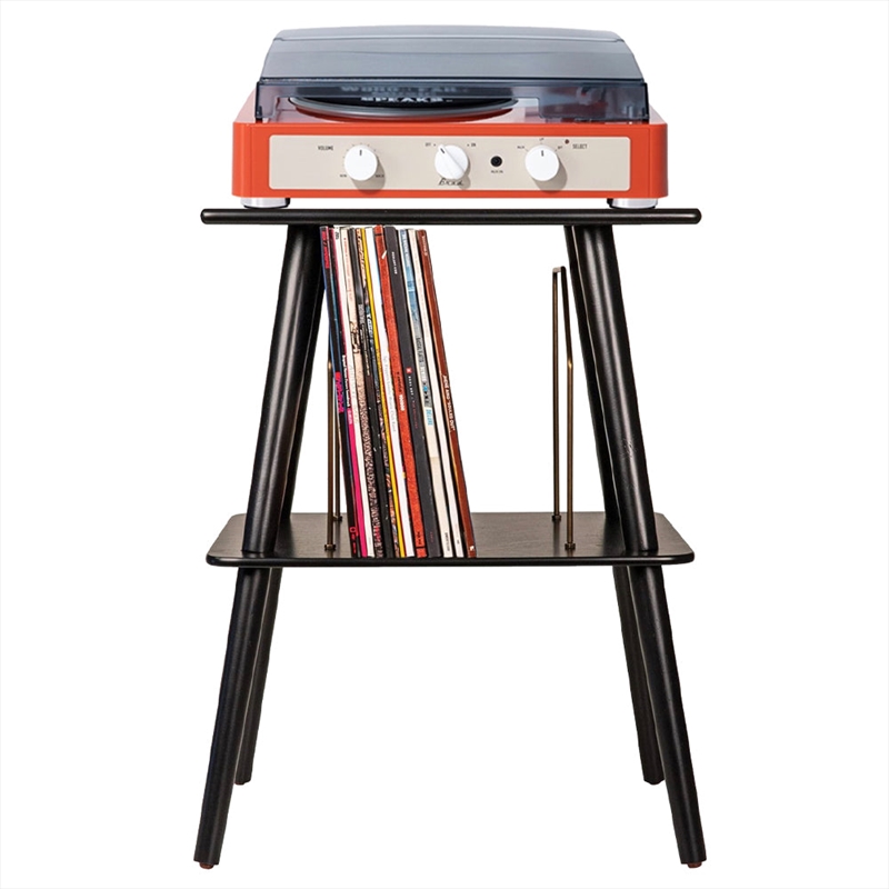 Gadhouse Brad MKII Record Player - Tangerine + Entertainment Stand Bundle - Black/Product Detail/Turntables