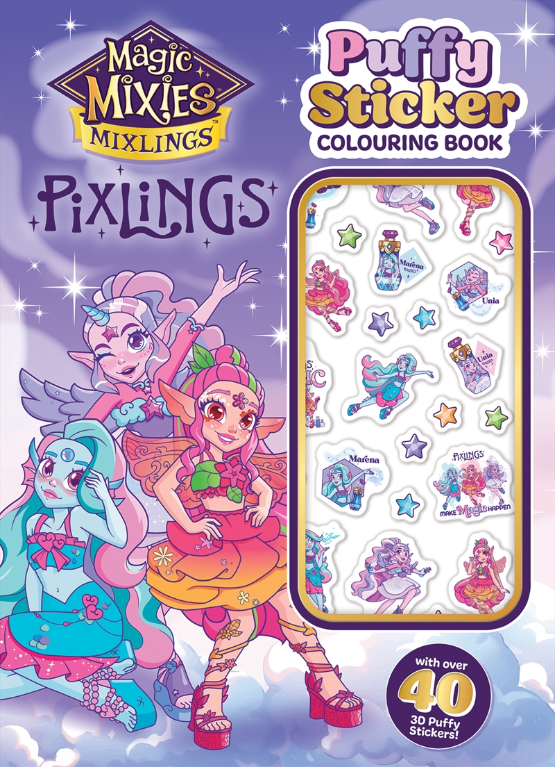Magicus Mixus Pixlings: Puffy Sticker Colouring Book (Moose: Magic Mixies)/Product Detail/Kids Activity Books