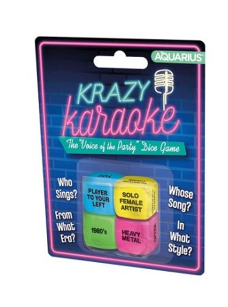 Krazy Karaoke Dice Rolling Game (4 Dice)/Product Detail/Dice Games