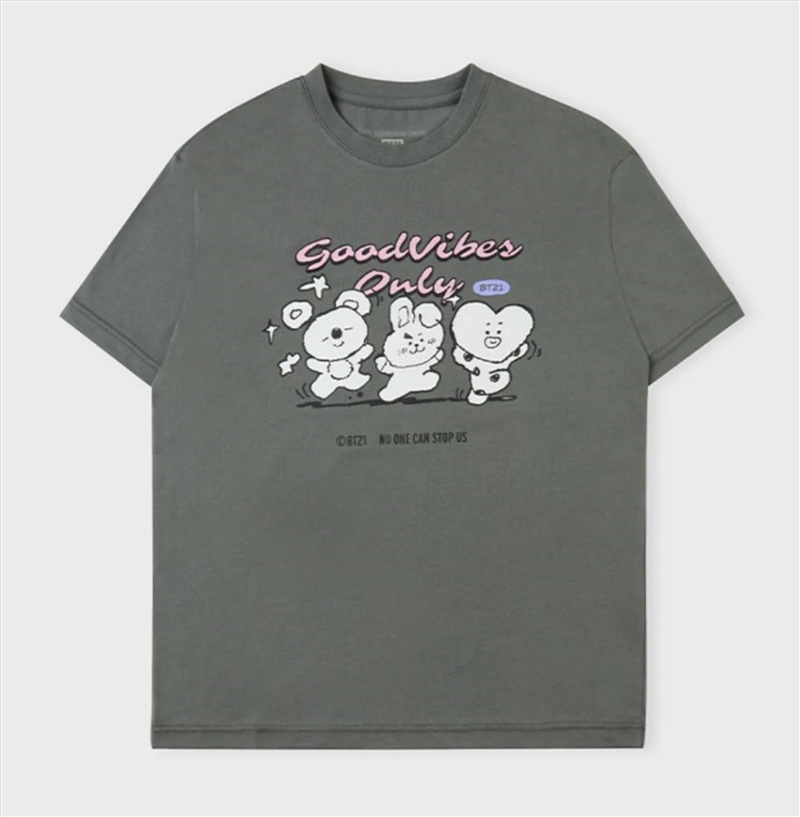 Bt21 Basic Drawing Short Sleeve Tshirt Unit Ver.2 Gray M/Product Detail/KPOP Merch
